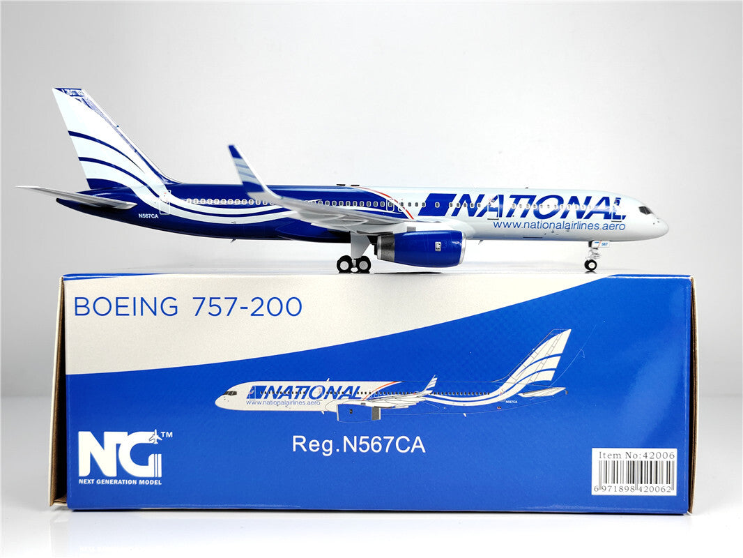 1:200 NG Model NATTONAL B757-200 Passenger Airplane Diecast Aircraft Model
