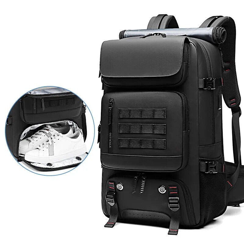 Men Travel backpack17 inch Laptop Backpack Shoe Bag 50L outdoors Hiking Backpack