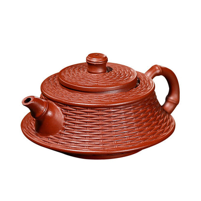 Handmade Tea Pot Original Ore Yixing Zisha Dahongpao Clay Marked Pot Engraved
