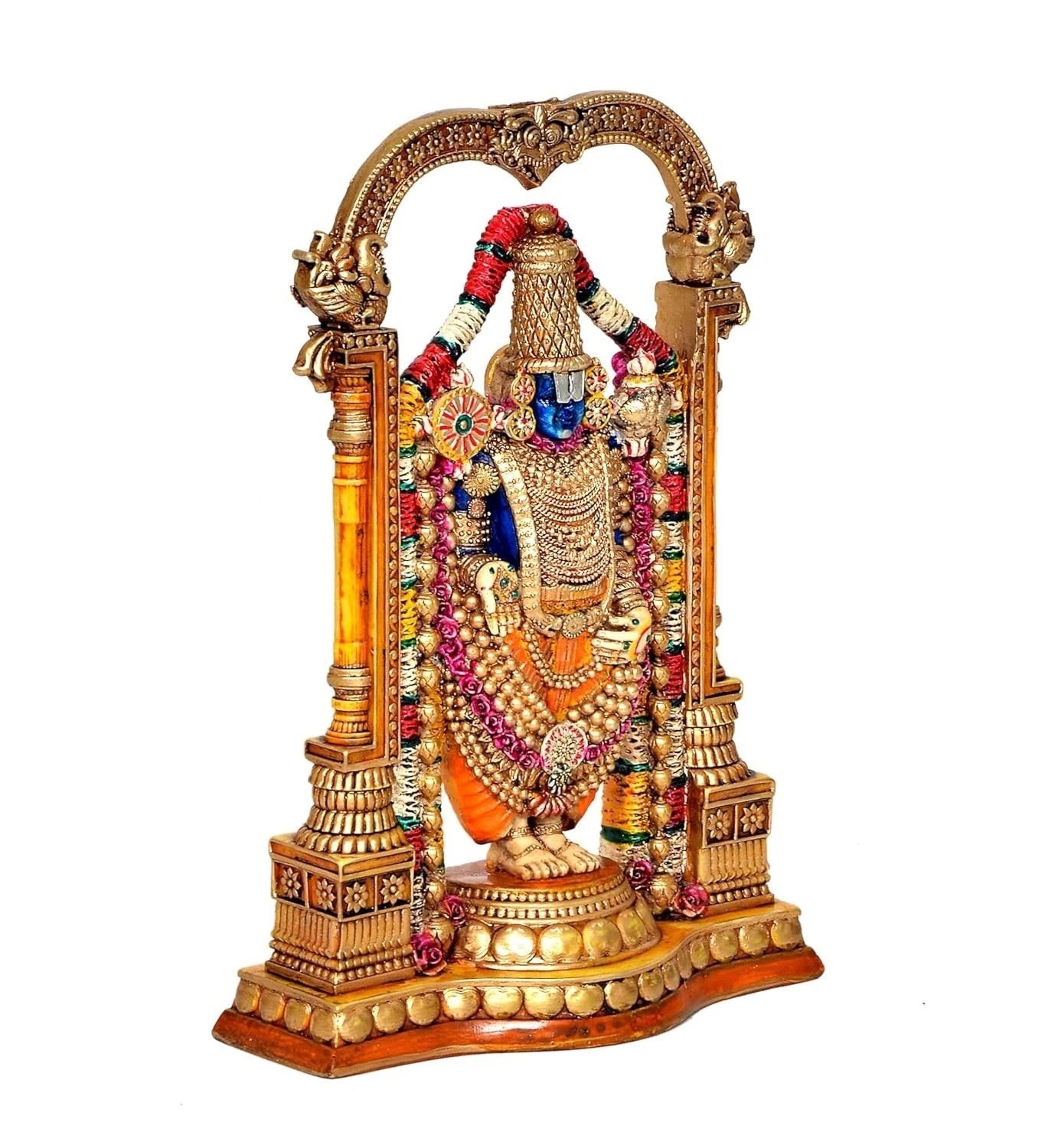 Resin Lord Venkateshwara Tirupati Balaji Figurine Statue Sculpture Idol