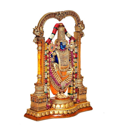 Resin Lord Venkateshwara Tirupati Balaji Figurine Statue Sculpture Idol