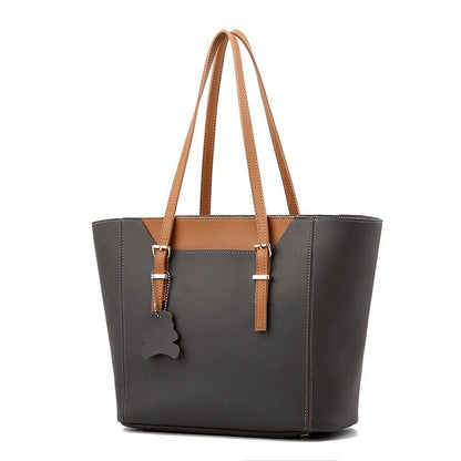 2PCS Women's Ladies Handbag Big Shoulder Messenger Tote Crossbody Bags Purse