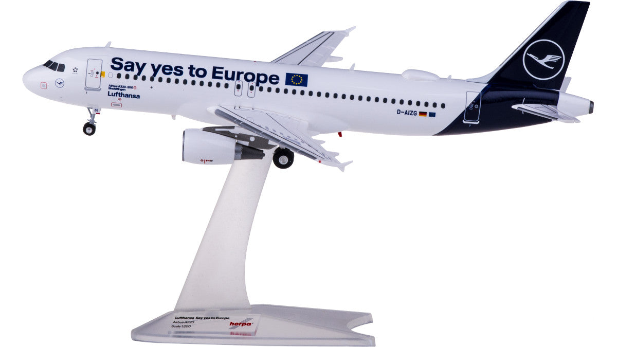 1:200 Herpa Lufthansa AIRBUS A320 Passenger Airplane ABS Plastic Aircraft Model