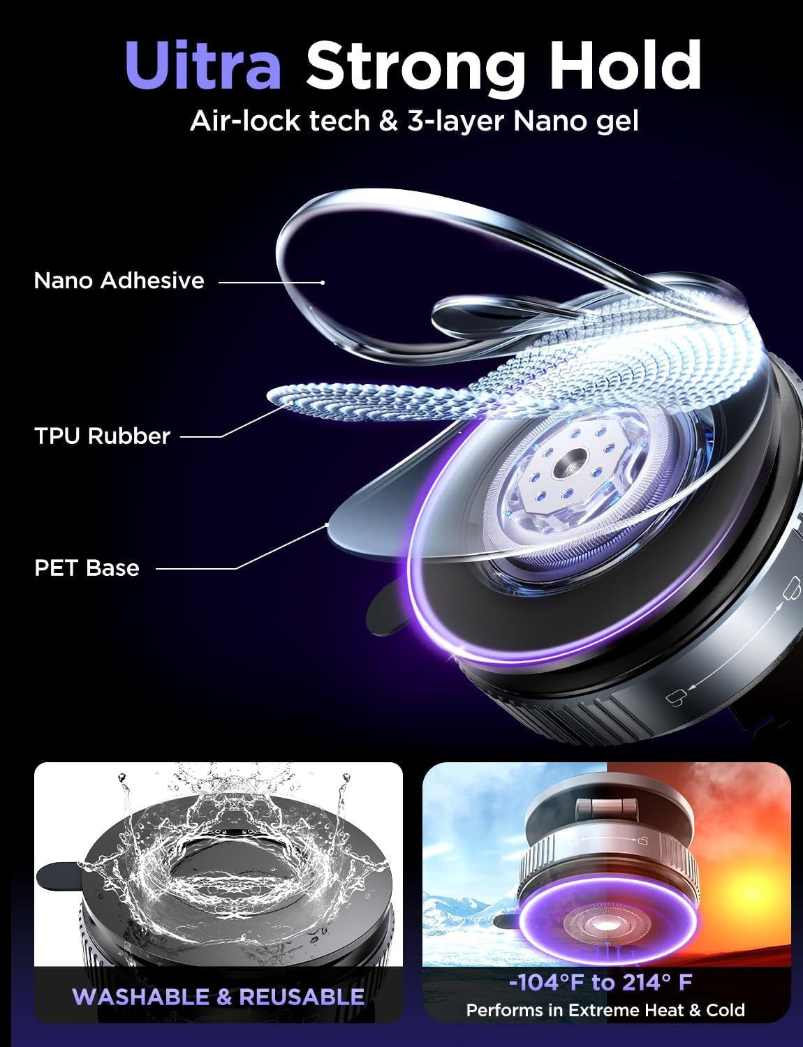 Car Phone Holder Magnetic Phone Mount for Car 360°Adjustable 2026 Phone Holders