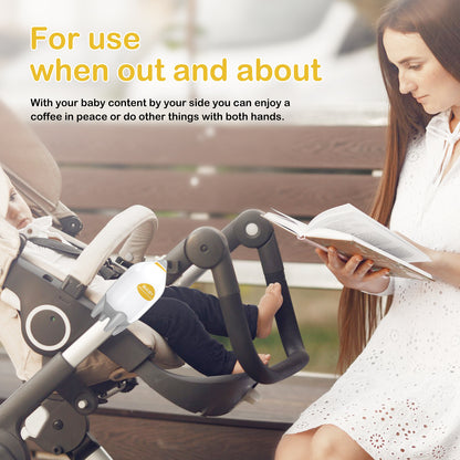 Gentle Vibrating Baby Stroller Rocker - Rechargeable Sleep Aid Soother Xmas Gift