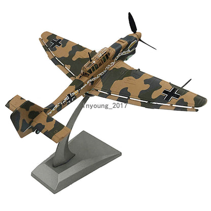 1/72 1935 WWII Stuka JU-87 Fighter Aircraft Plane Diecast Metal Model Collection