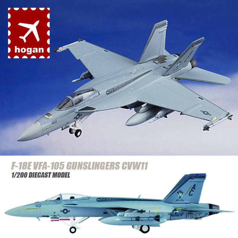HOGAN F-18E VFA-105 GUNSLINGERS CVW11 1/200 diecast plane model aircraft