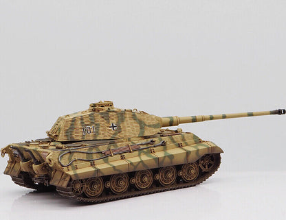 1/72 GTO12B Anti-magnetic Melon Skin King Tiger 101 Number Tank Finished Model