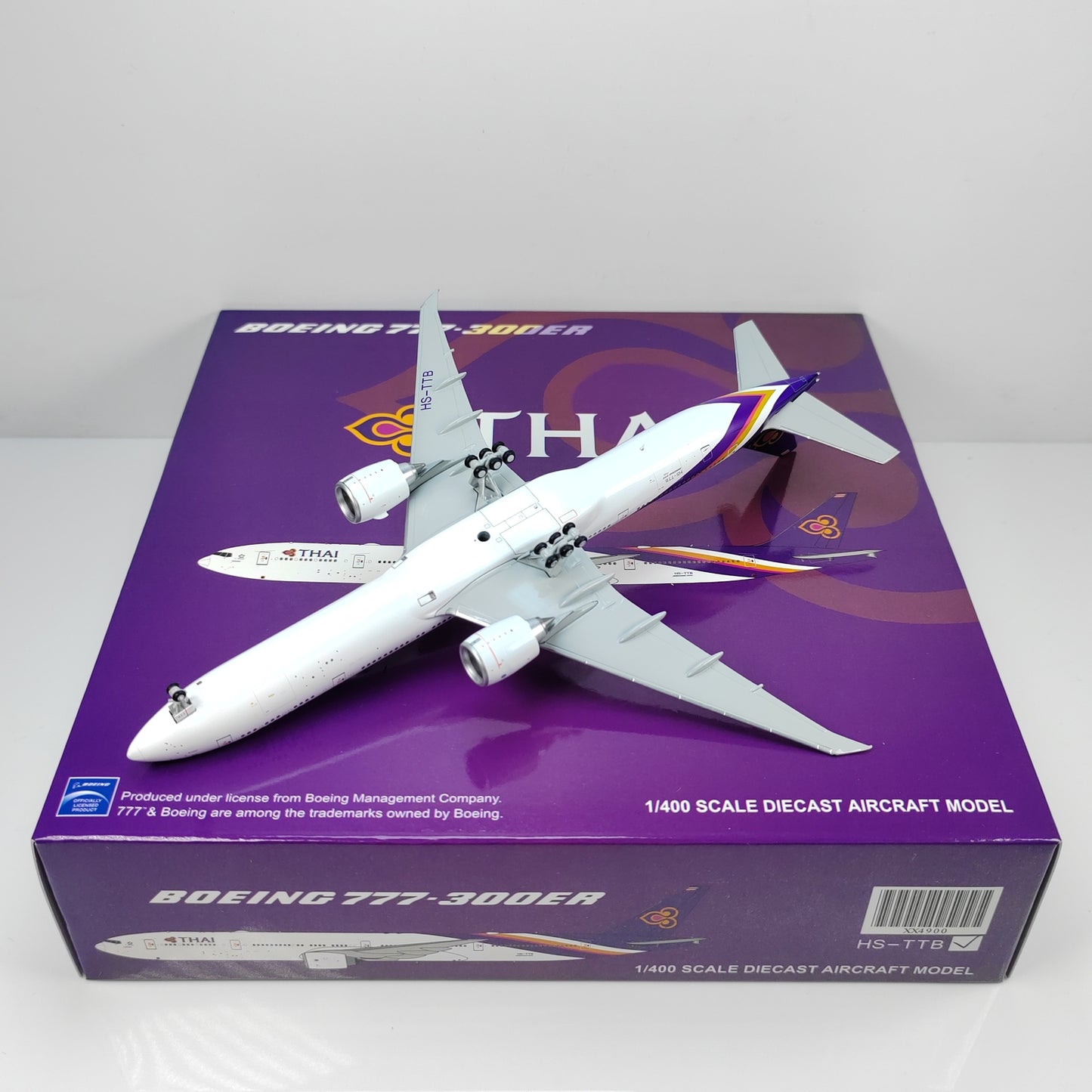 1:400 JC Wings THAI BOEING B777-300ER Passenger Airplane Diecast Model
