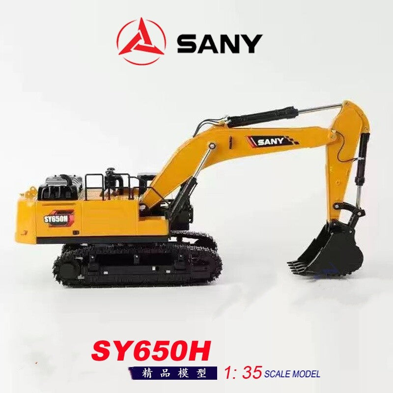 1:35 SANY SY650H Excavator Construction Machine Equipment Diecast Model