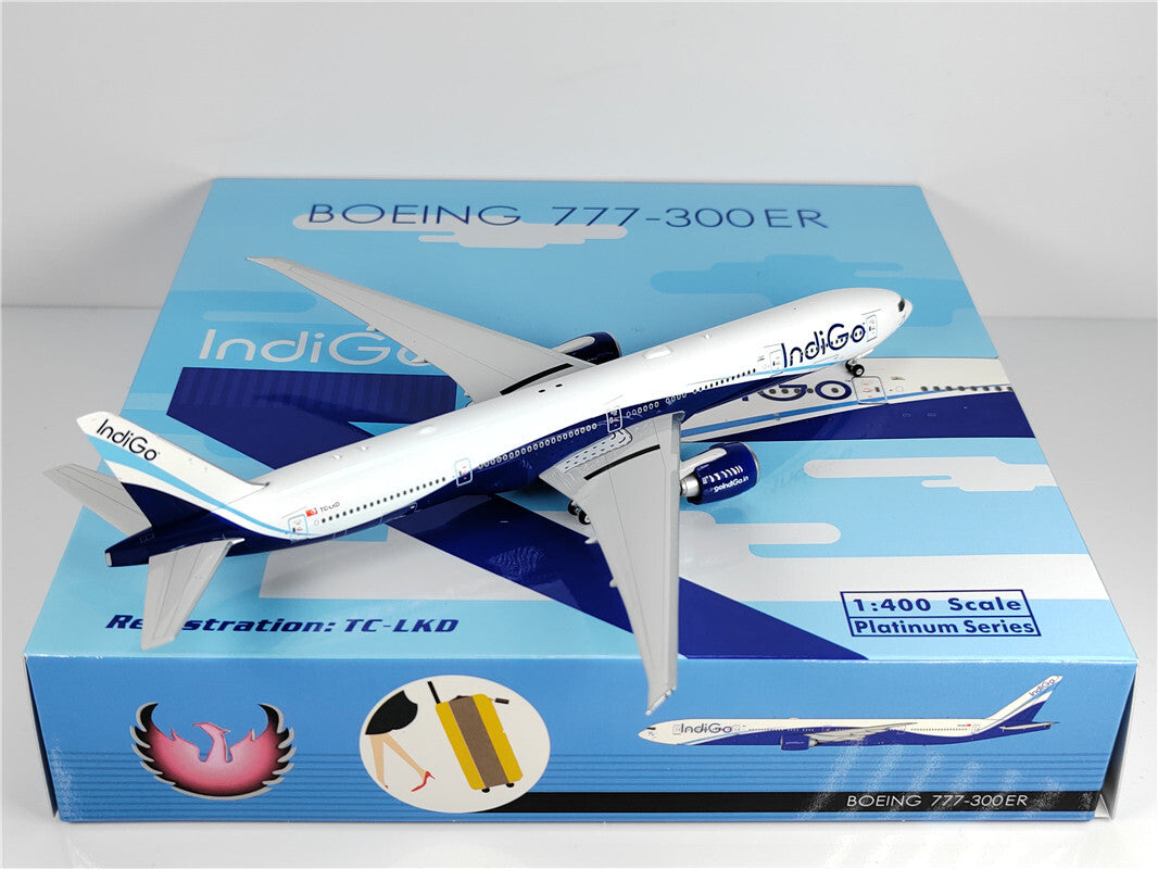 1:400 Phoenix IndiGO BOEING B777-300ER Airplane Diecast Aircraft Plane Model