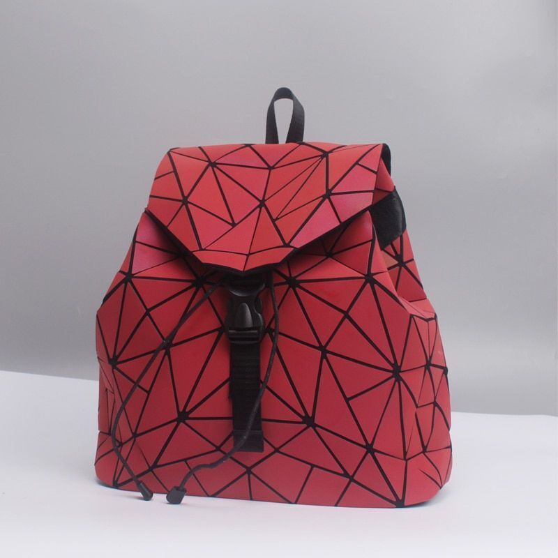 Backpack School Bag Geometric Rhombus Luminous Large Computer Bags Softback 1 PC