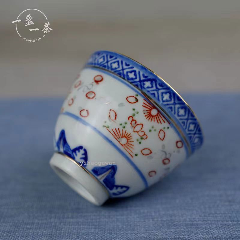 Chinese made multi-color porcelain tea cup master craftsmanship tea cup