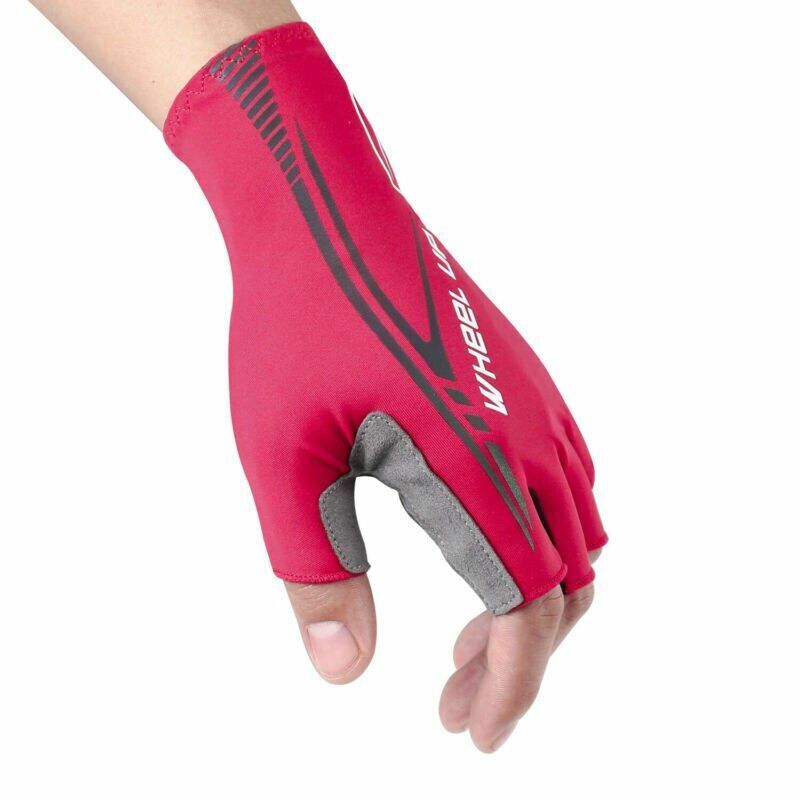 Unisex Cycling Gloves Wheel Up Bike Gel Half Finger Wears Finger Outdoor Sport