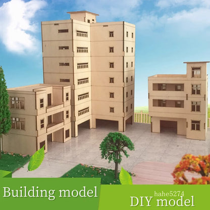 Urban Scene Building Model Handmade DIY Material Set Architecture School Model