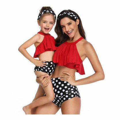 Matching Outfits Swimwear Daughter Printed Swimsuit Bikini Bathing Suit Design