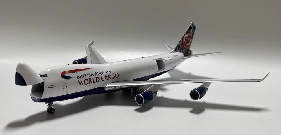1:200 JC Wings BRITISH AIRWAYS WORLD CARGO BOEING 747-400F Plane Diecast Model