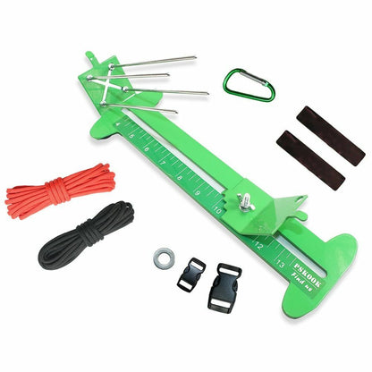 Monkey Fist Jig Kit Paracord Tool Bracelet Maker Adjustable Metal Weaving Craft