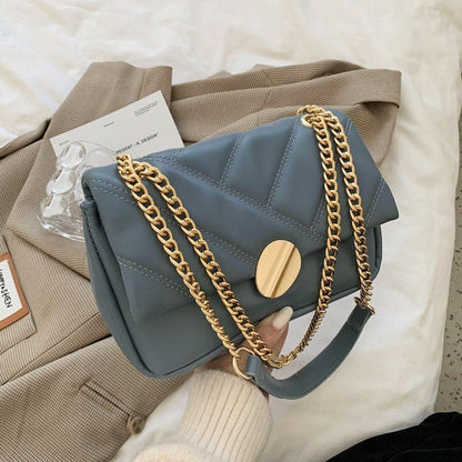Luxury Crossbody Bags Soft Leather Shoulder Bag Fashion Chains Messenger Purse