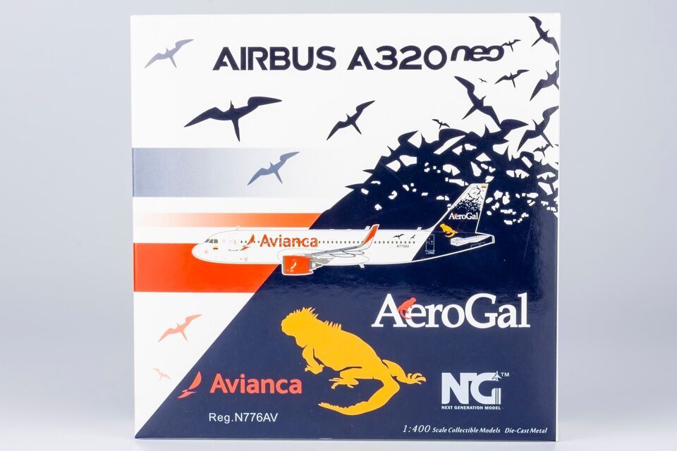1:400 NG Model Avianca AIRBUS A320 Passenger Airplane Diecast Aircraft Model