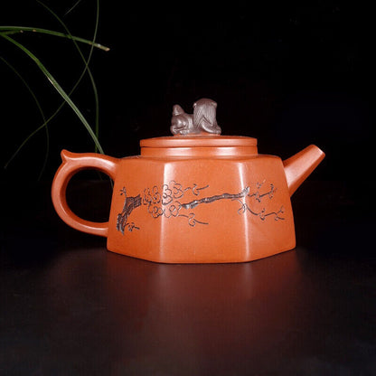 Chinese Yixing Zisha Clay Handmade Exquisite Teapot （狮尊 底款：周桂珍）