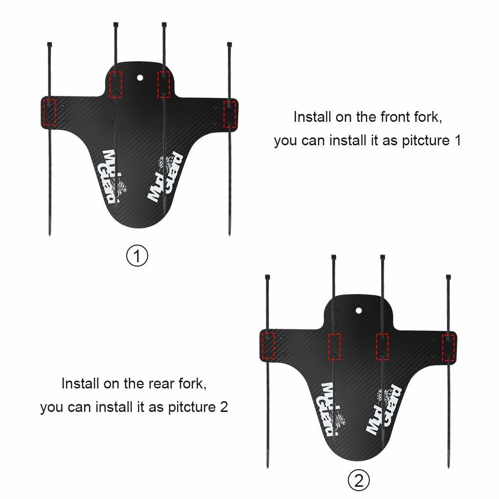 Mudguard Bicycle Fenders Colorful Front/Rear Tire Wheel Carbon MTB Mountain Bike