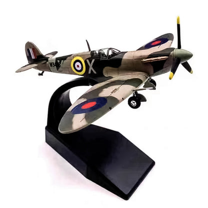 1:72 WWII UK MK Simulation Military Fighter Aircraft Model Ornaments Collection
