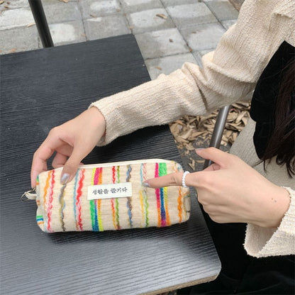1PC Contrast Color Traveling Cosmetic Bag Storage Organizer Cute Clutch Make Up