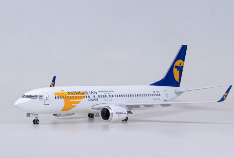 47CM 1:85 MONGOLIAN AIRLINES BOEING 737 MAX Airplane Landing gear Resin Model