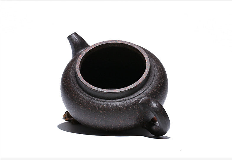 Master Handmade Tea Pot With Matching 4 Tea Cups Pure Zisha Yixing Pot Marked