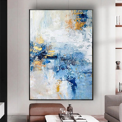 Abstract Ocean Sea Landscape Indoor Hand-Painted Oil Painting Living Room
