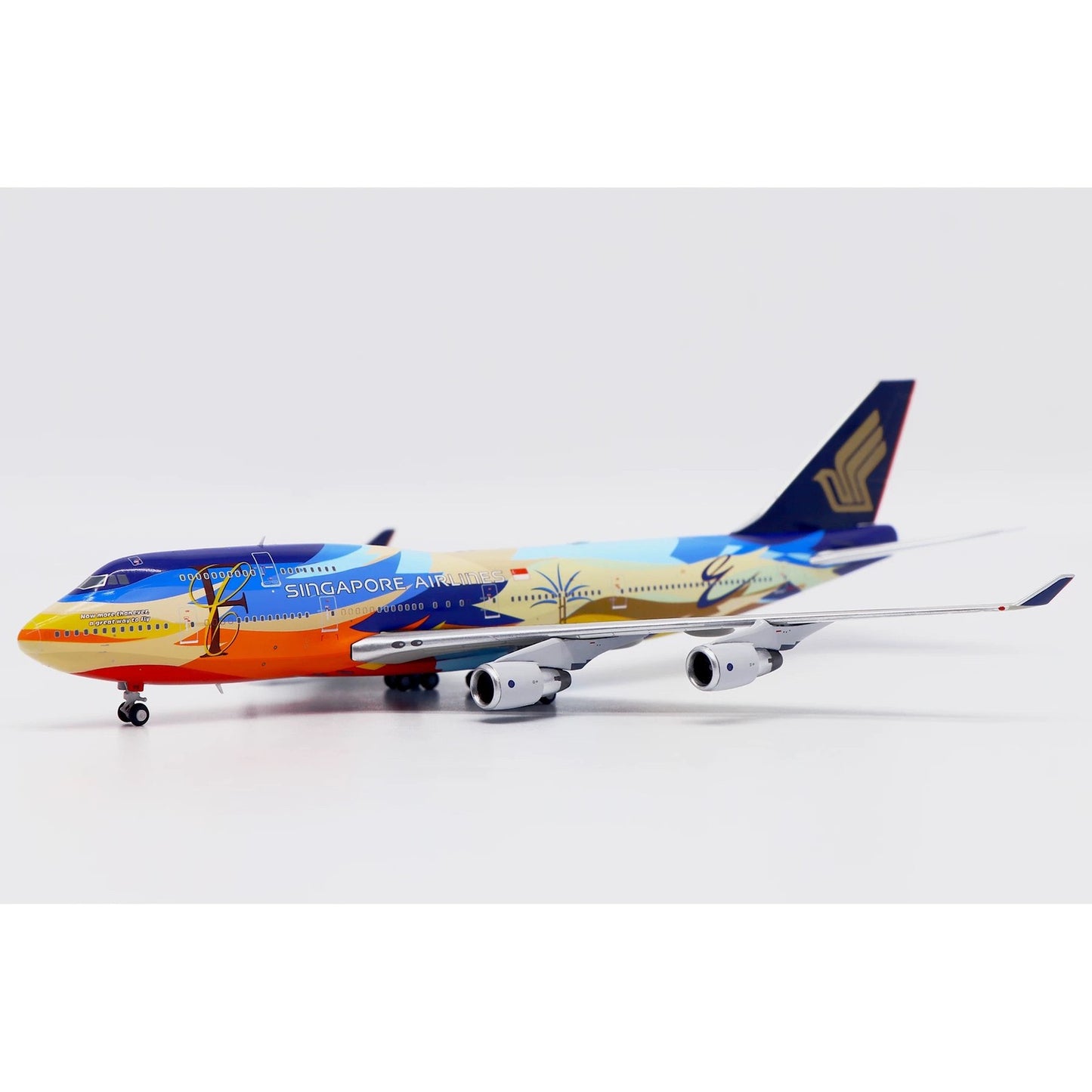 1:400 JC Wings Singapore Airlines B747-400 9V-SPK Plane Diecast Aircraft Model