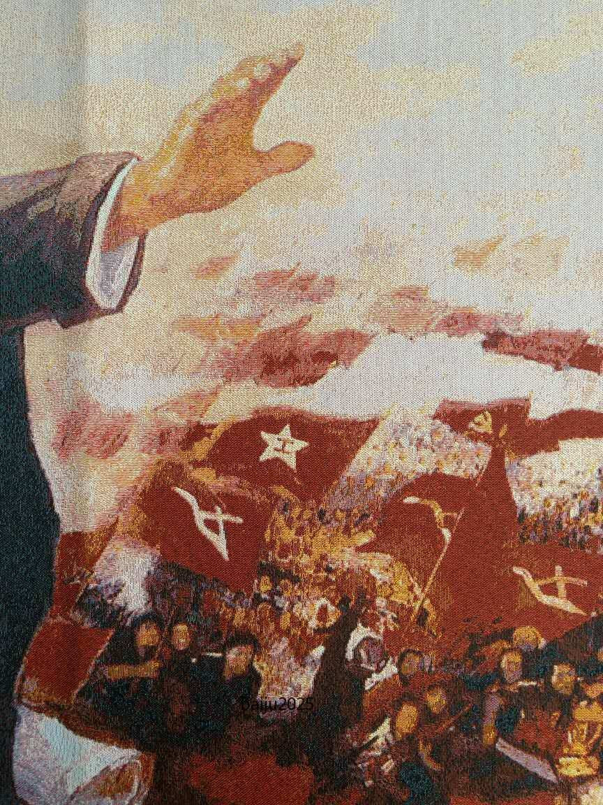 36" Cloth Silk China Great Leader Chairman Mao Mao Zedong Thangka Mural 1578/