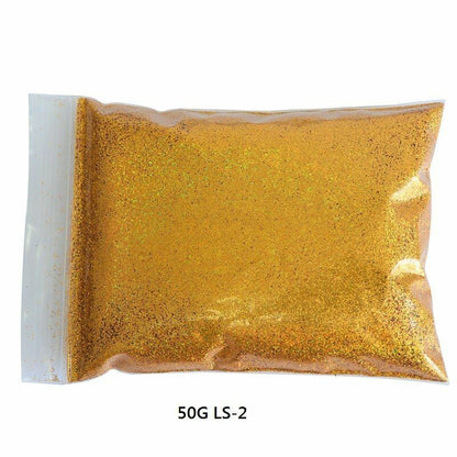 50G/Bag Holographic Glitter Nail Art Decoration Powder Pigment Laser Dust Sequin