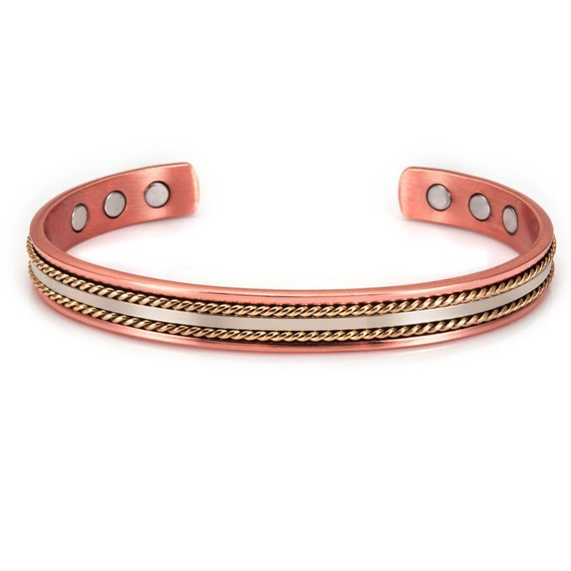 Women Healing Bracelet Tibetan Pure Copper Magnetic Men Fashion Jewelry Bangles