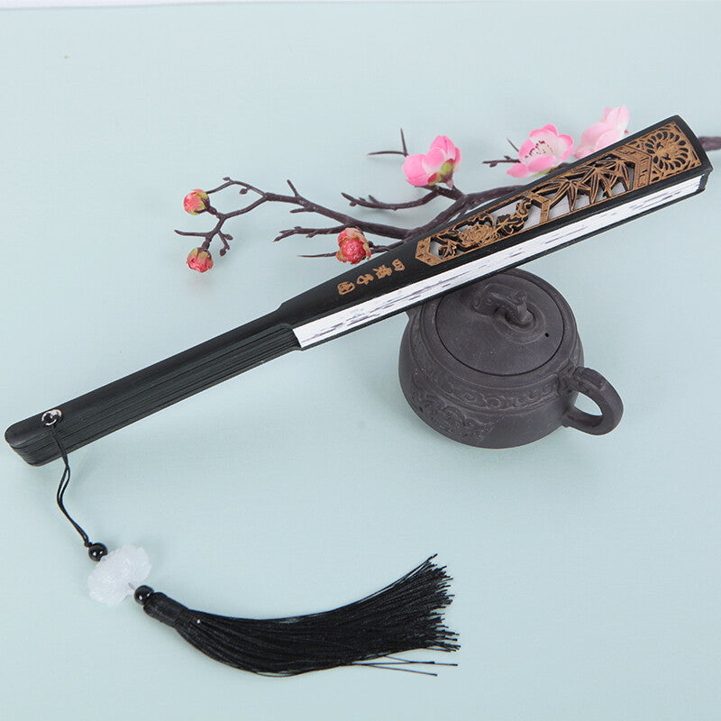 Scumbag System Chuan Shu Zijiu Zhinan Shen Qingqiu Folding Fan Tassel Cosplay