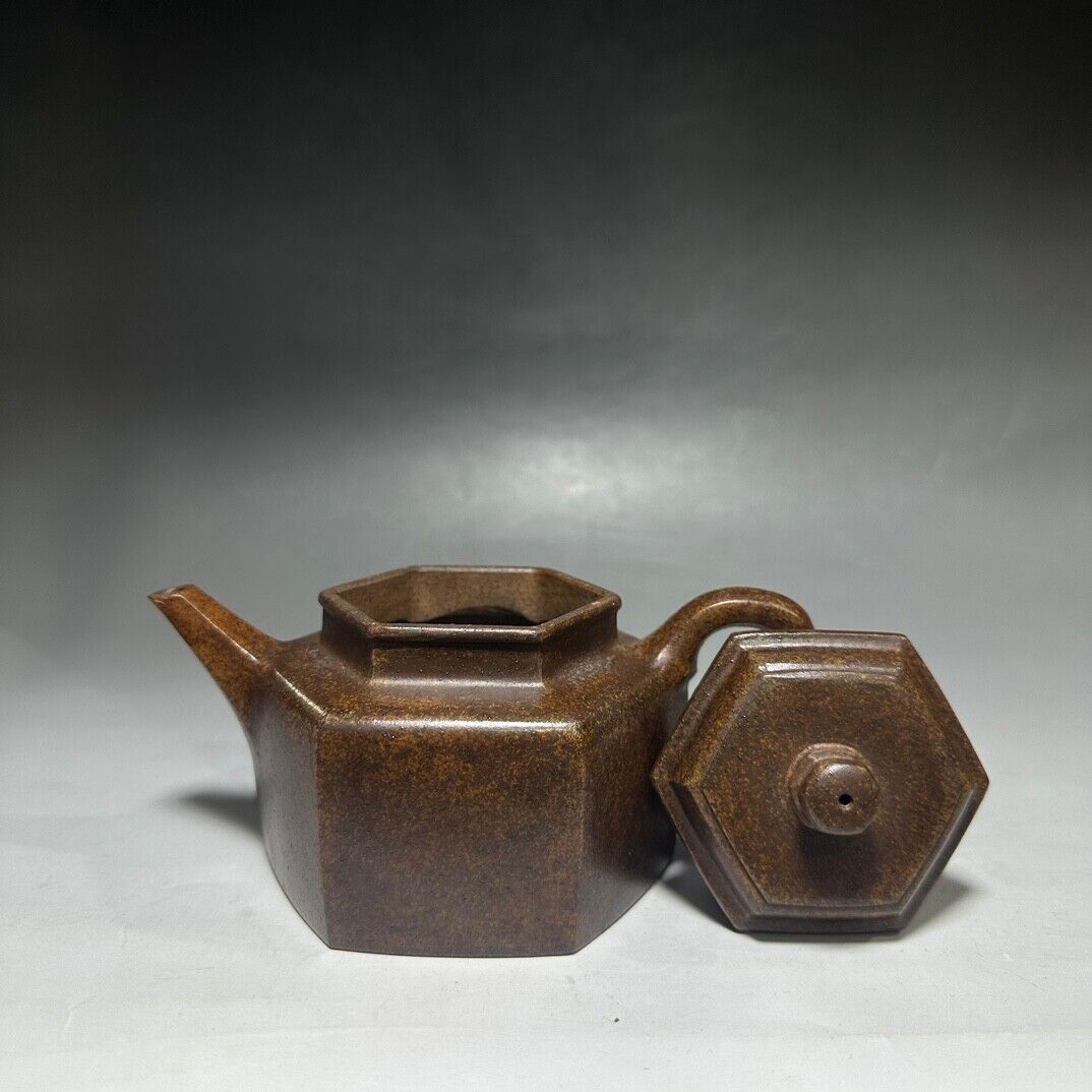 Chinese Yixing Zisha Clay Handmade Exquisite Teapot （六方 底款：吴雲根）