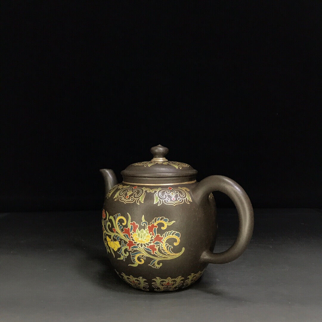 Chinese Yixing Zisha Clay Handmade Exquisite Teapot （鹅蛋壶 底款：金鼎商标）