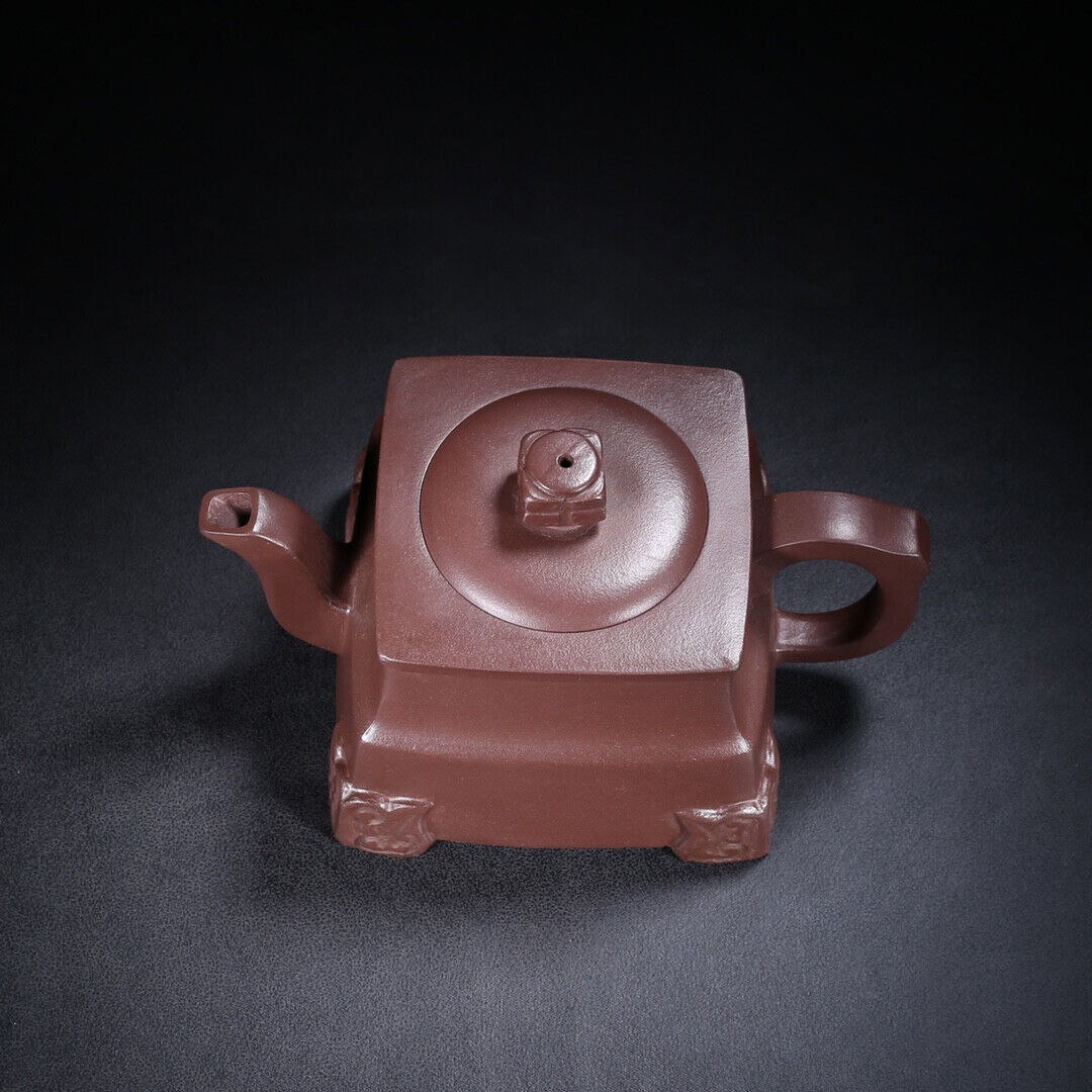 Chinese Yixing Zisha Clay Handmade Exquisite Teapot（：四方清影 底款：徐汉棠）