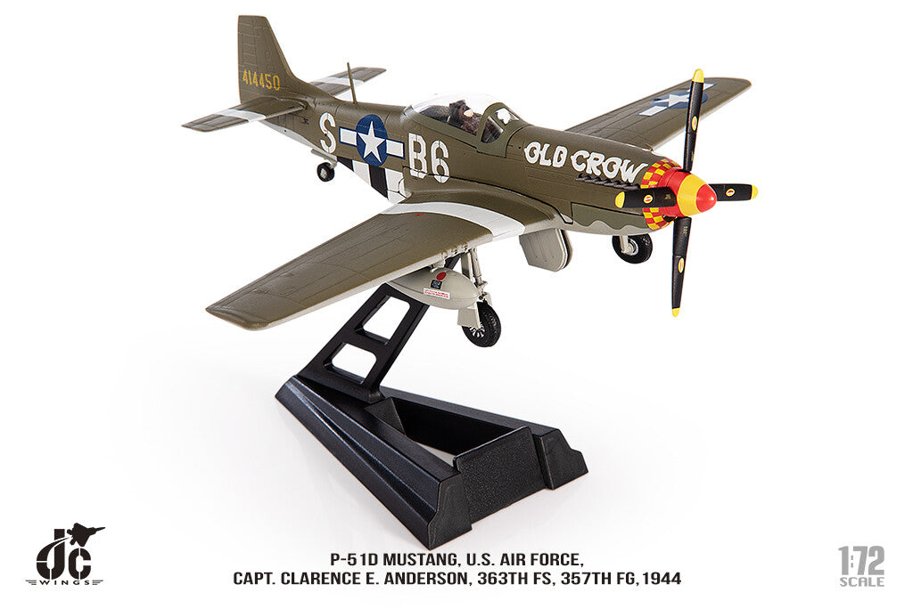 1:72 JC Wing P-51D MUSTANG. U.S. AIR FORCE1944 Fighter Diecast Aircraft Model