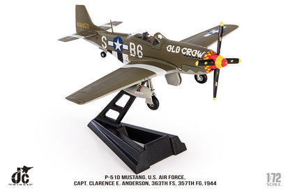 1:72 JC Wing P-51D MUSTANG. U.S. AIR FORCE1944 Fighter Diecast Aircraft Model