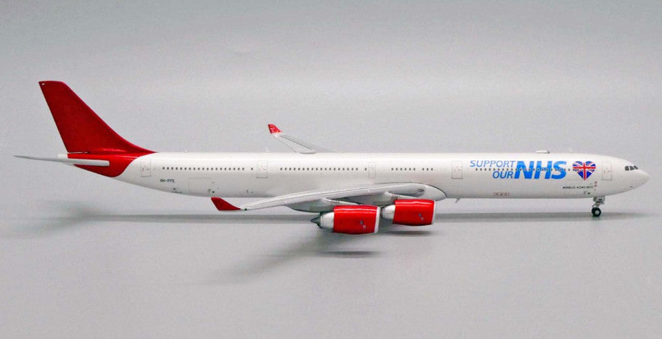 1:400 JC Wings NHS AIRBUS A340-600 Passenger Airplane Diecast Aircraft Model