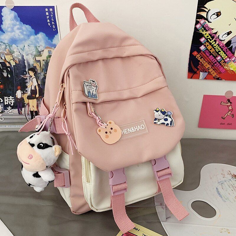 Waterproof Small Backpack Summer School Bags Cute Elementary Traveling Backpack