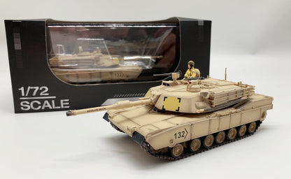 1/72 US M1A2 tank model desert color