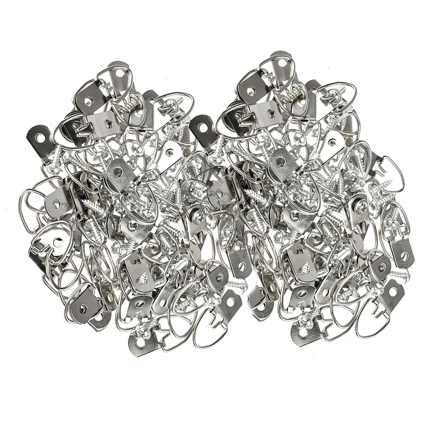 100Pcs/Set Metal D Ring Picture Frame Hangers with Screw Photo Frame Accessories
