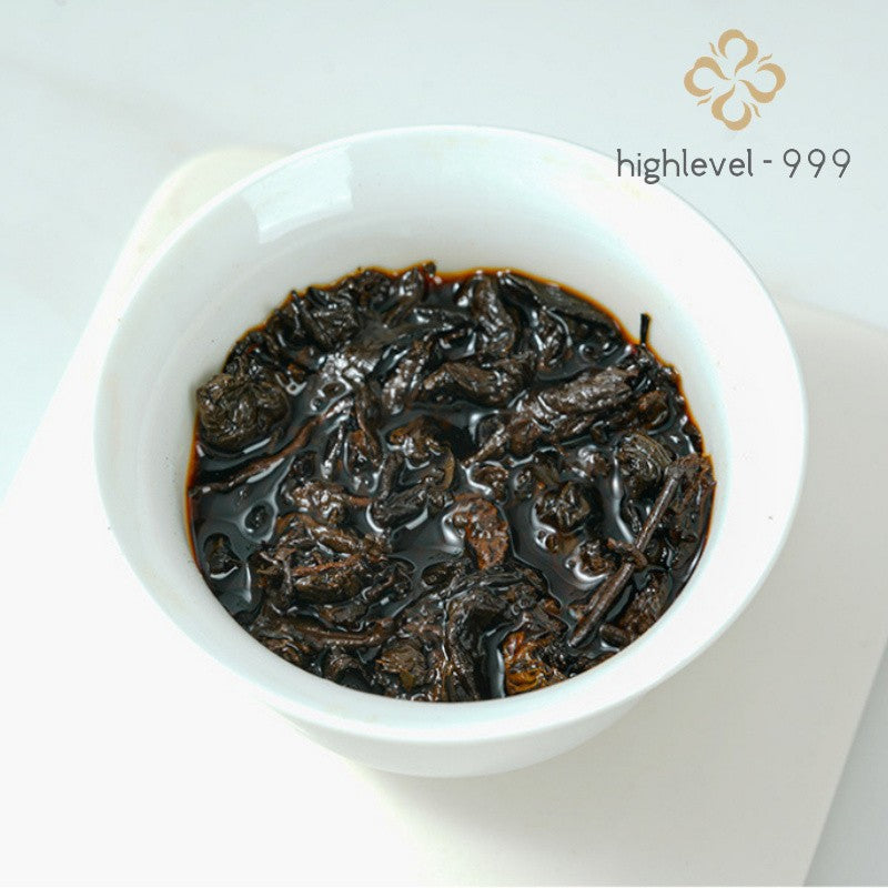 200G Ripe Pu'er Tea Cake Yunnan Pasha Dry Storage Ancient Tree Big Leaf Tea -