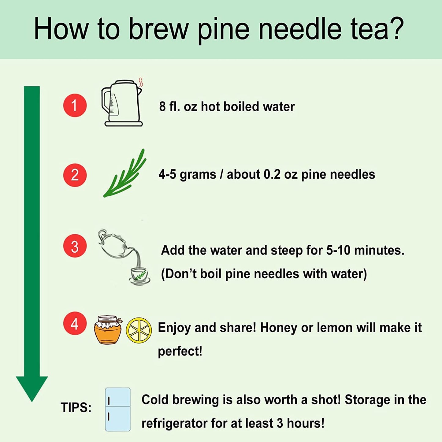 TEARELAE Pine Needle Tea Natural Masson Pine Needles Herbal Tea 142g