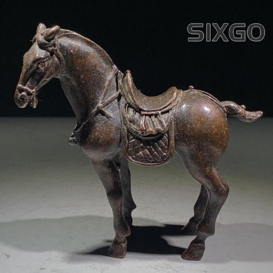 Chinese copper horse table Ornament Statue Tea Pet home decoration fortune lucky