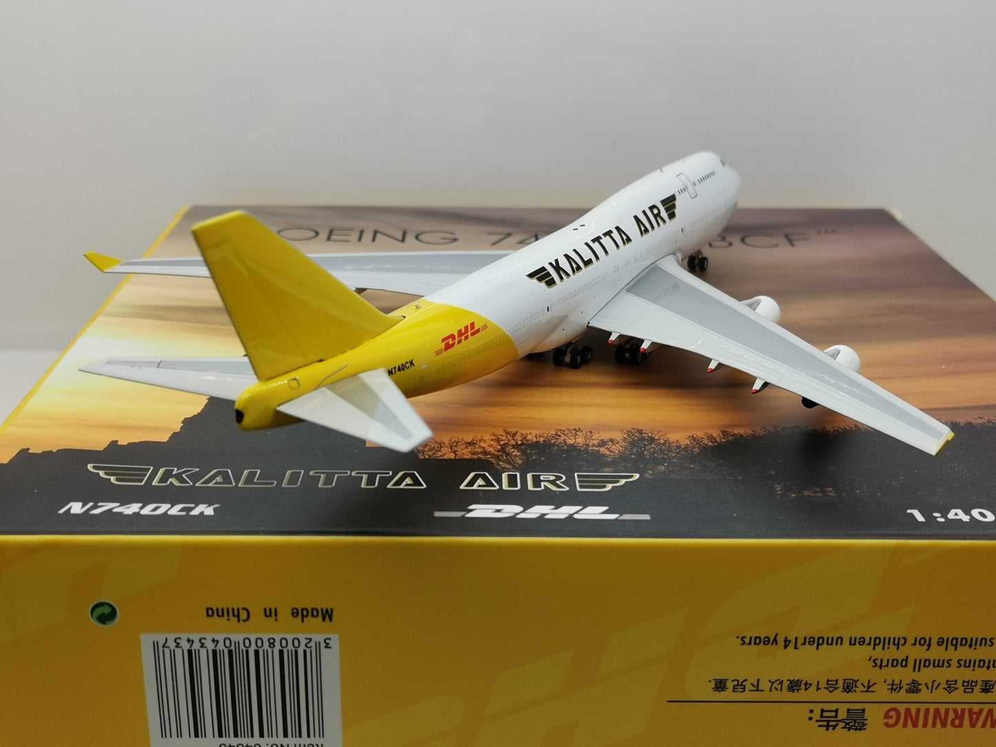 1:400 Phoenix KALITTA AIR BOEING B747-400 Airplane Diecast Aircraft Plane Model