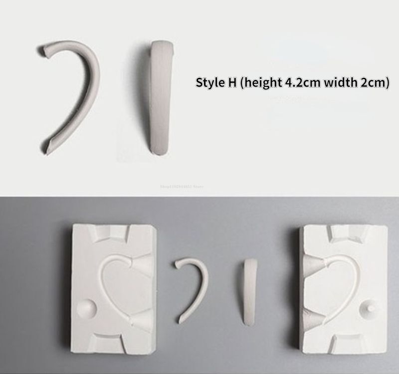 Pottery Tools Ceramic Mold Grouting Plaster DIY Teapot Water Cups Handle Molding